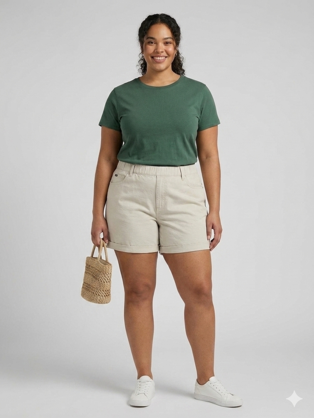 Lee Beige High-Rise Pull-On Women’s Shorts